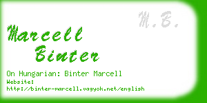 marcell binter business card